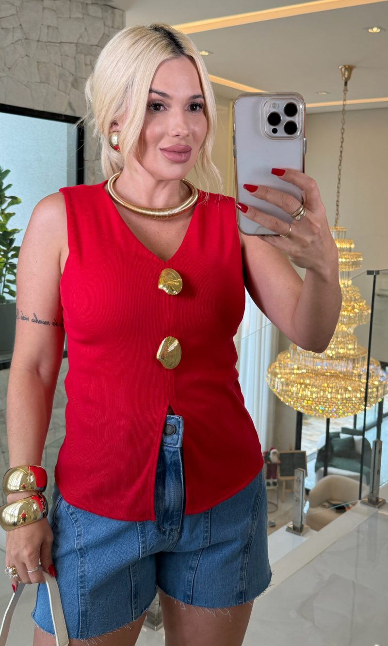 blusa canelada c/concha 3400