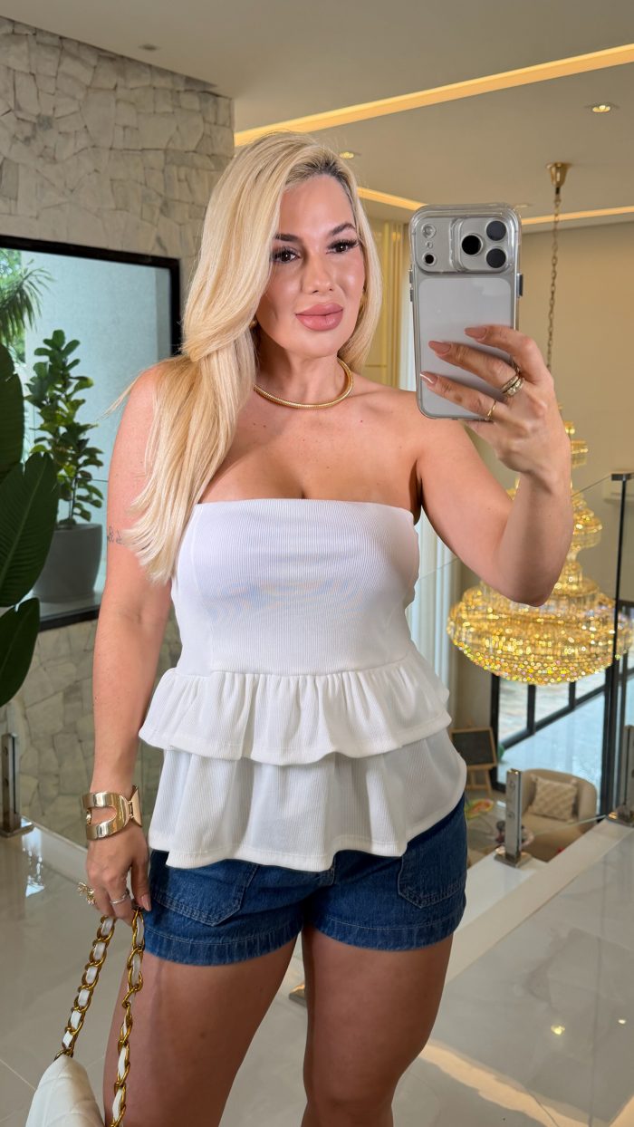 blusa princesa heloa c/babado 3398 blusa princesa heloa c/babado 3398