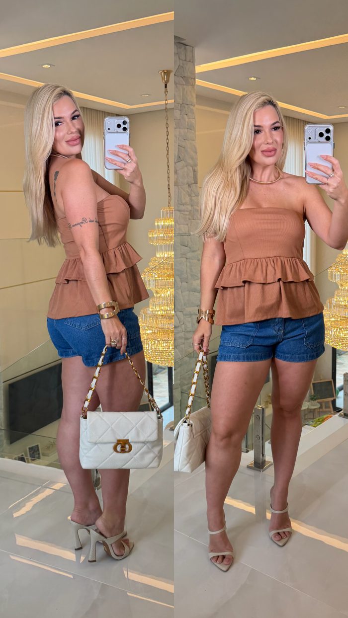 blusa princesa heloa c/babado 3398 blusa princesa heloa c/babado 3398