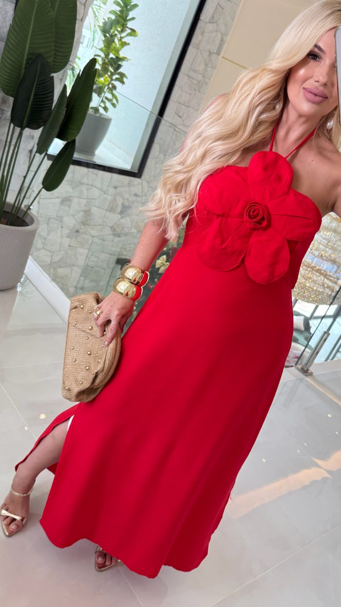 vestido flor samanta 3387 vestido flor samanta 3387