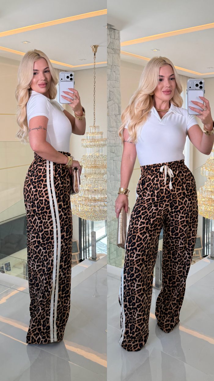 calça núbia estampada onça 2561 calça núbia estampada onça 2561