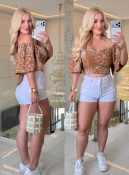 body vitoria suplex de manga curta 3544