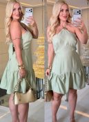 vestido detalhe orgânico marrant c/ bojo 3546