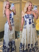 vestido longo pamela estampado 3548