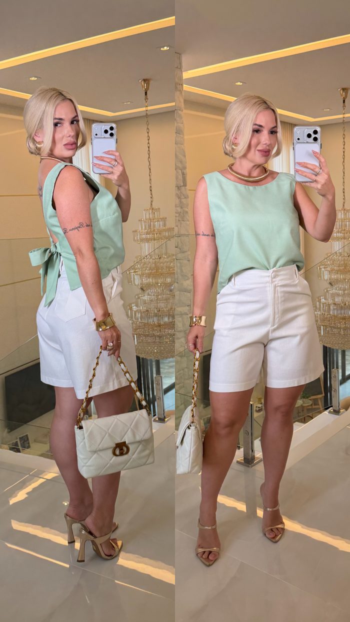 blusa c/laçonas costas poliane 3171