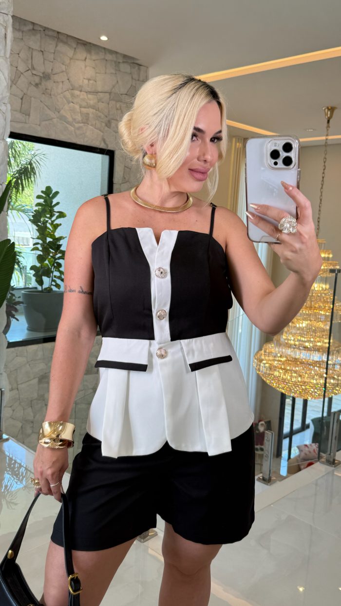 vestido celina babado botão curto vestido celina babado botão curto