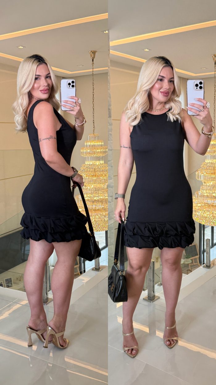 vestido babado virginia c bojo 3494 vestido babado virginia c bojo 3494