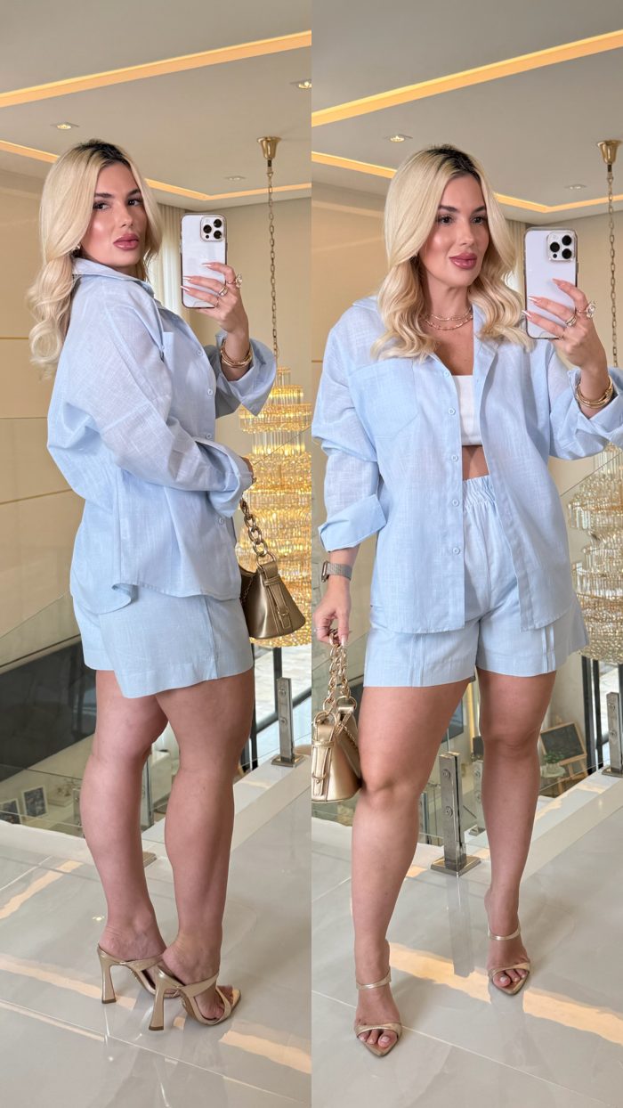 conjunto ana camisa + short 3478 conjunto ana camisa + short 3478