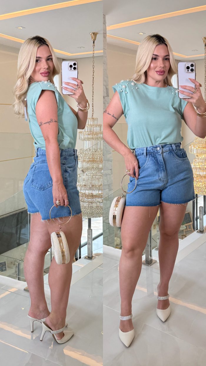 blusa deo c/ perolas e ombreira 3516 blusa deo c/ perolas e ombreira 3516