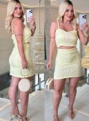 conjunto fabiola alfaiataria c/ saia bordada 3519