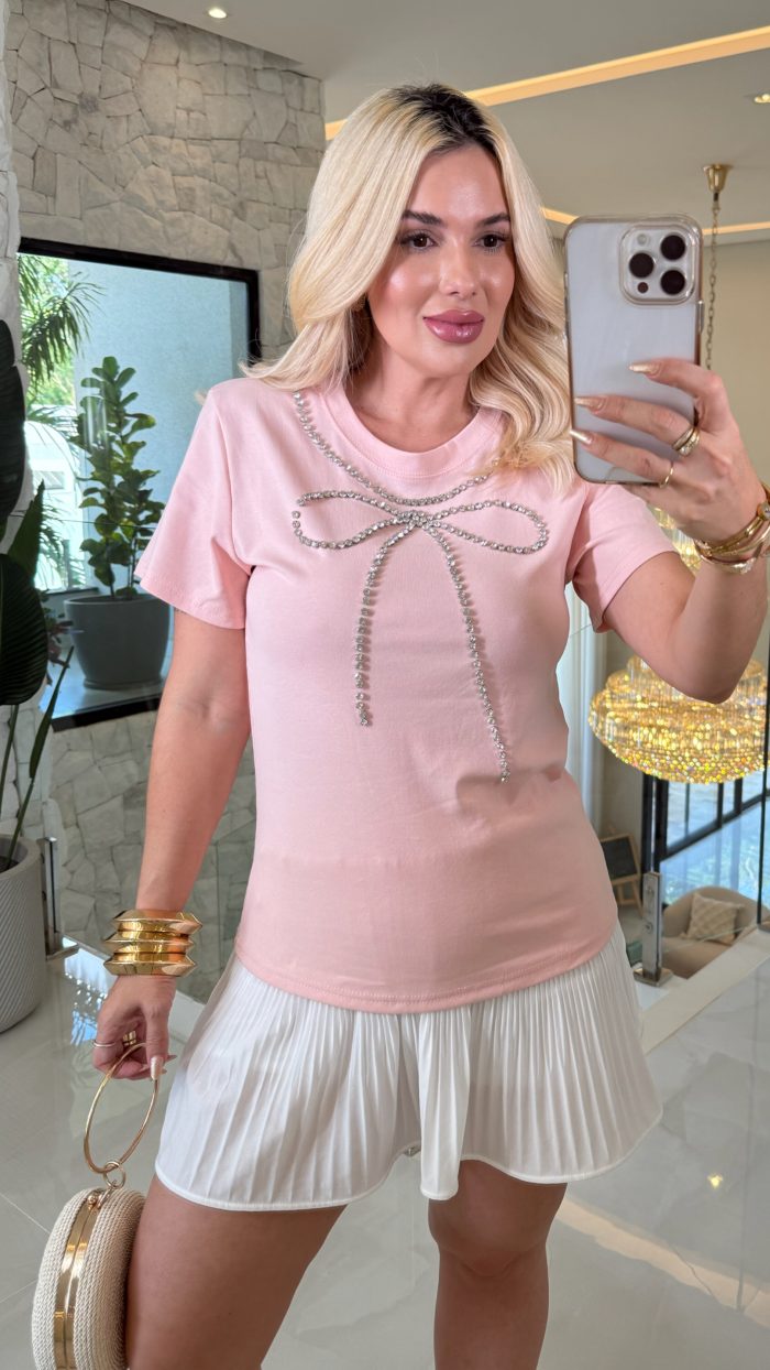 blusa pietra laço strass 3515 blusa pietra laço strass 3515