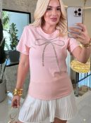 blusa pietra laço strass 3515