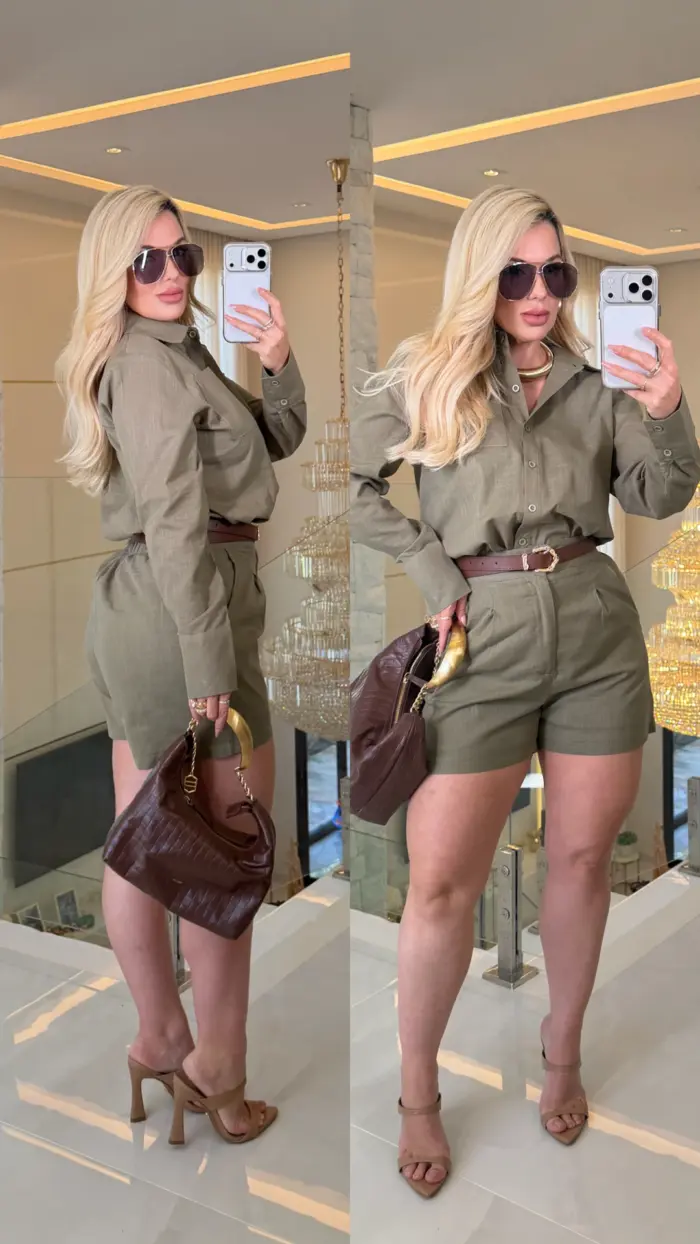 conjunto ana camisa + short 3478 conjunto ana camisa + short 3478