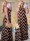 vestido estampado frente Única 3557