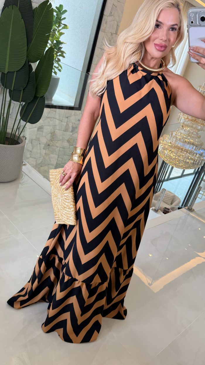 vestido estampado frente Única 3557 vestido estampado frente Única 3557