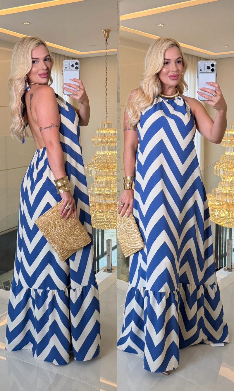 vestido estampado frente Única 3557