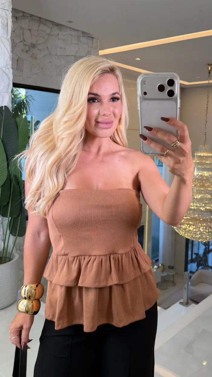 blusa princesa heloa c/babado 3398 blusa princesa heloa c/babado 3398