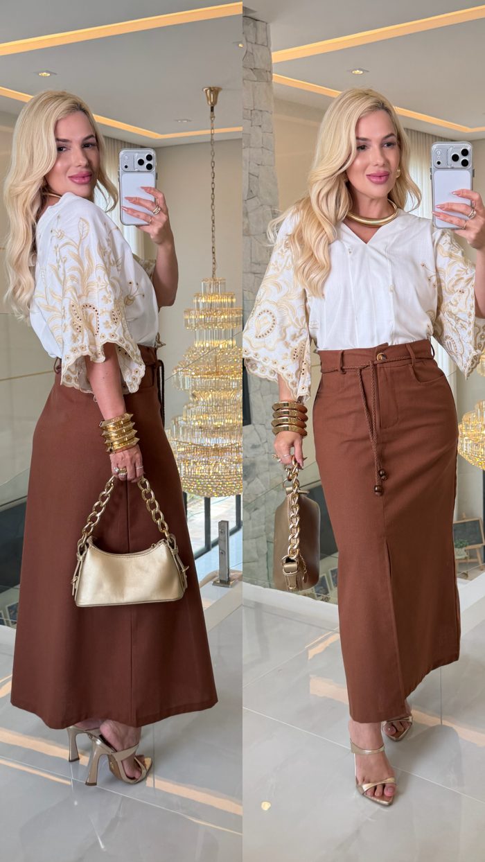 blusa bordada lese 3562