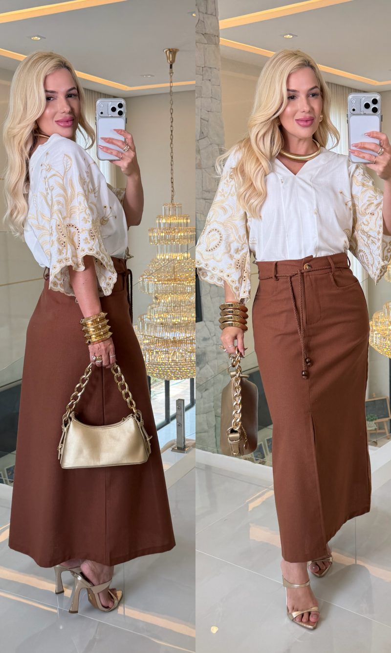 blusa bordada lese 3562