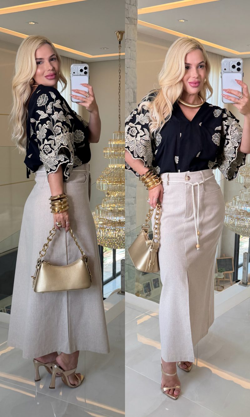 blusa bordada lese 3562 blusa bordada lese 3562