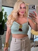 cropped c/detalhe broche 3558