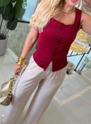 blusa canelada c/botãozinho 3560