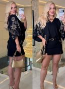 blusa estampada c/manga curta 3563