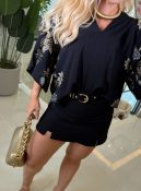 blusa estampada c/manga curta 3563