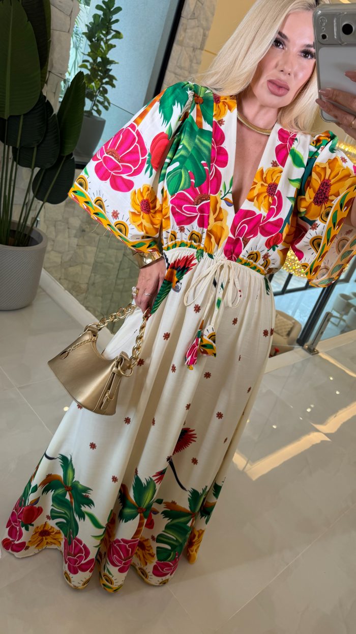 vestido longo manga morcego cibele 3571 vestido longo manga morcego cibele 3571