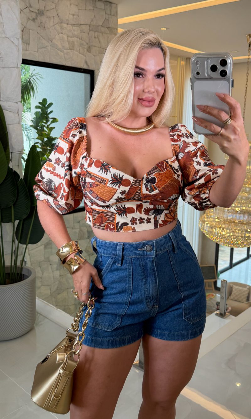 blusa estampada heloisa c/ bojo 3577 blusa estampada heloisa c/ bojo 3577