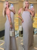 vestido listrado c/ bojo rubia 3575