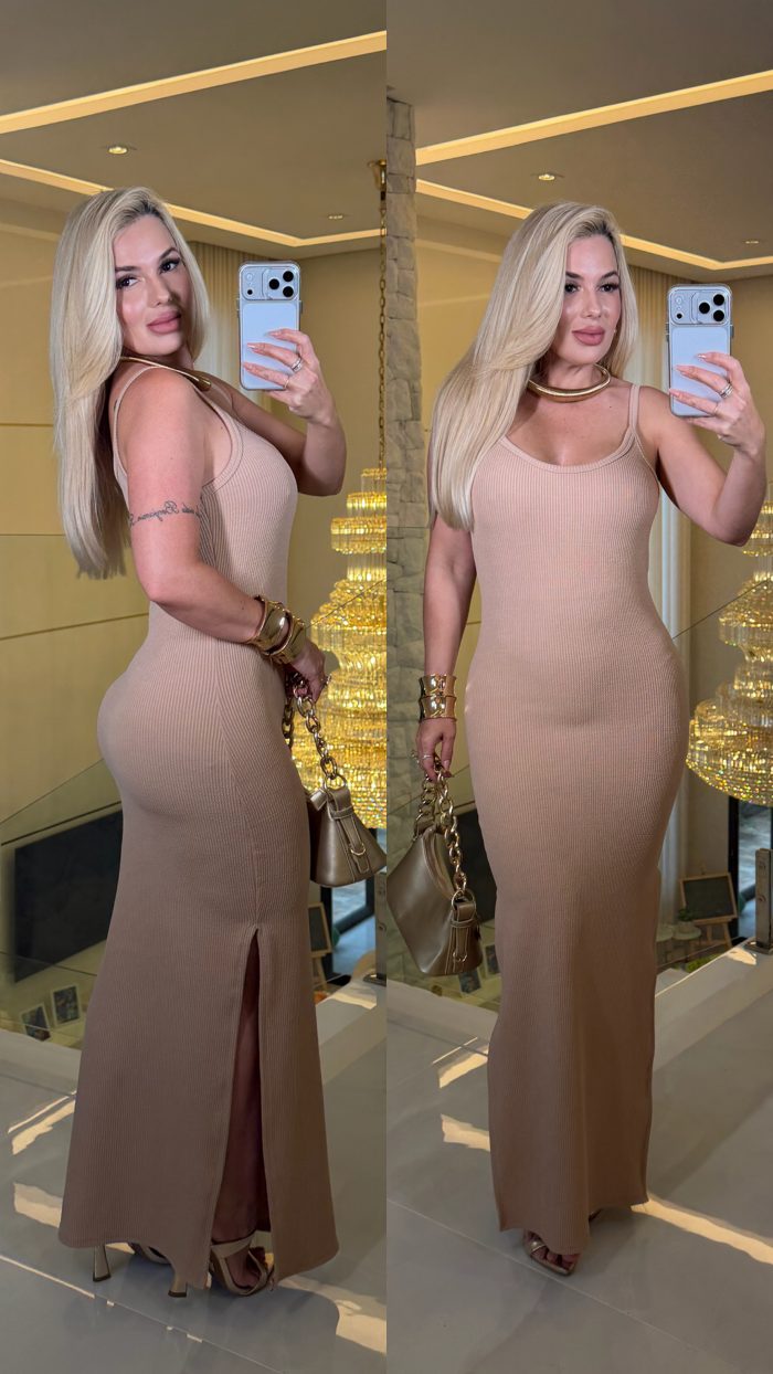 vestido alcinha midi sonia 3569 vestido alcinha midi sonia 3569