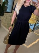 vestido malha listrado 3556