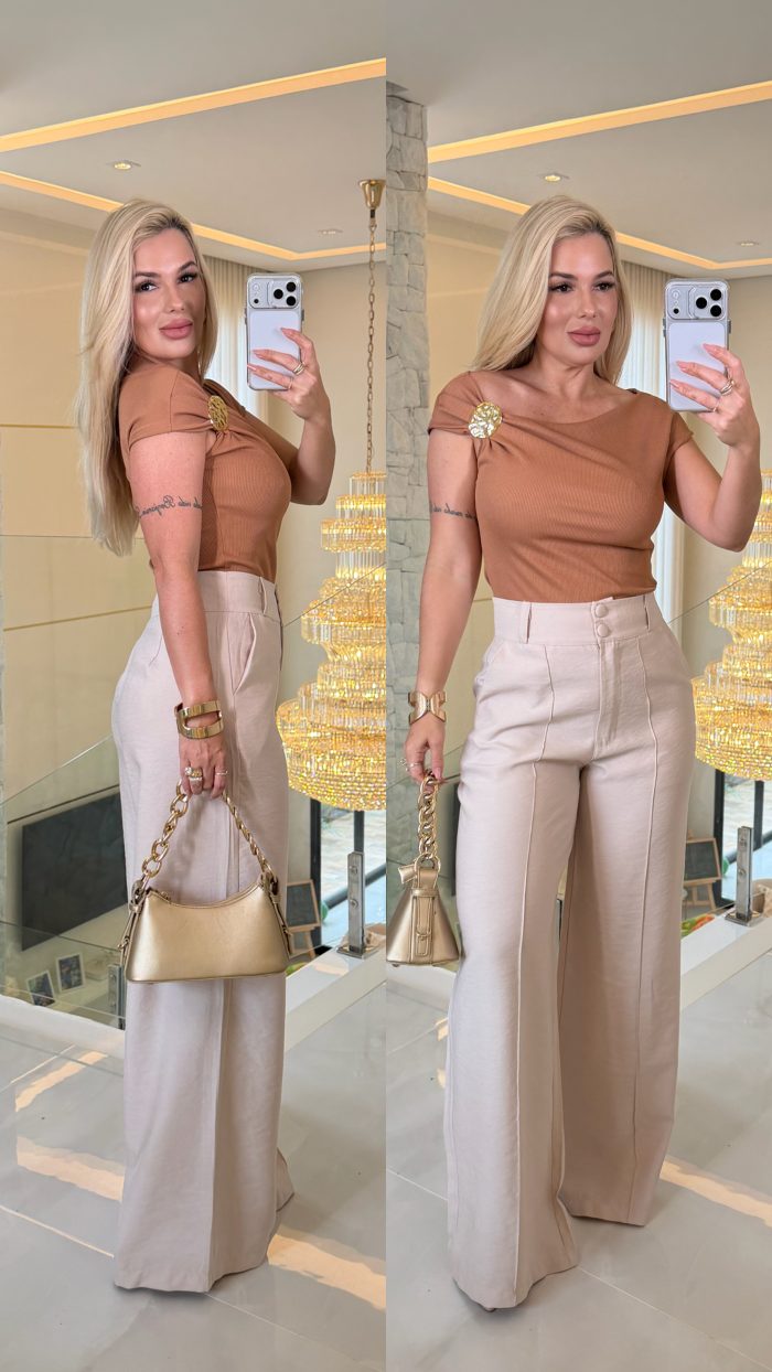 blusa canelado c/ metal valeria 3579 blusa canelado c/ metal valeria 3579