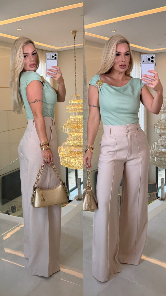 blusa canelado c/ metal valeria 3579 blusa canelado c/ metal valeria 3579