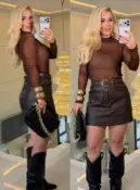 blusa de tule c/ brilho 3697