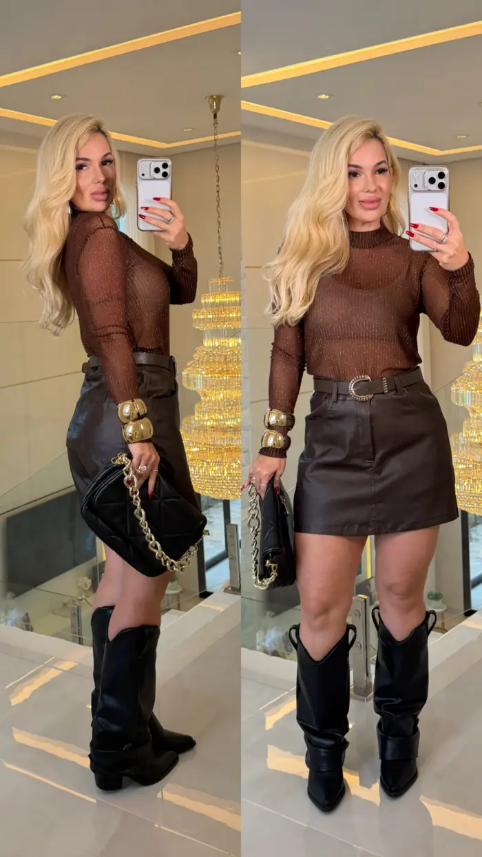 blusa de tule c/ brilho 3697