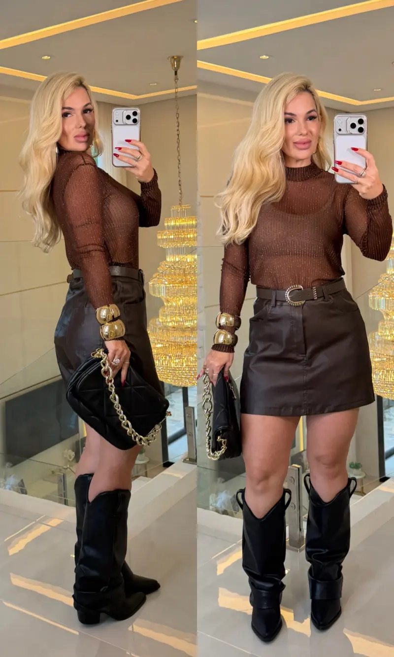 blusa de tule c/ brilho 3697