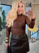 blusa de tule c/ brilho 3697