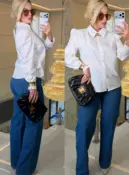 camisa leticia branca manga princesa 2453