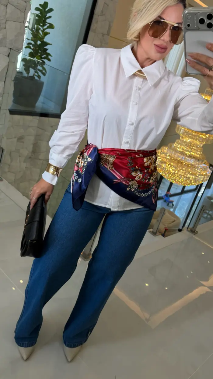 camisa leticia branca manga princesa 2453 camisa leticia branca manga princesa 2453