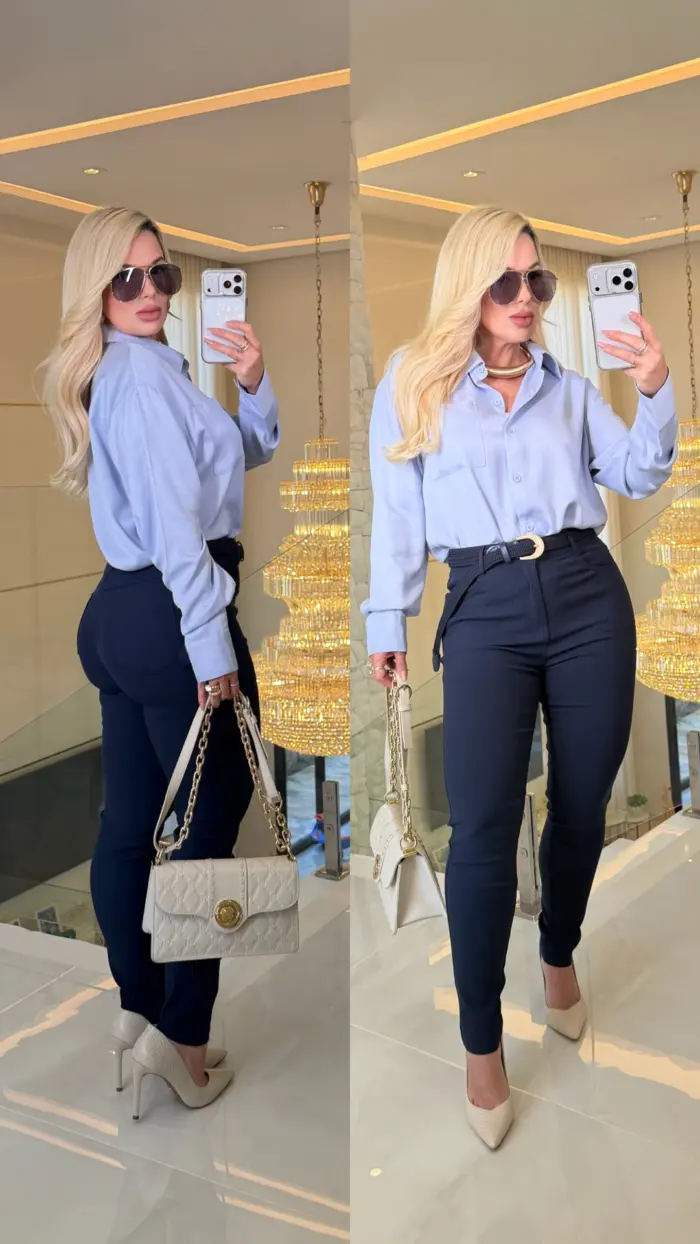 camisa juliana c/ bolso 3615