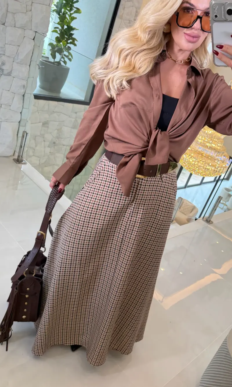 saia longa xadrez 3625