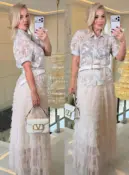 blusa manga curta c/ perola fabricia 3626