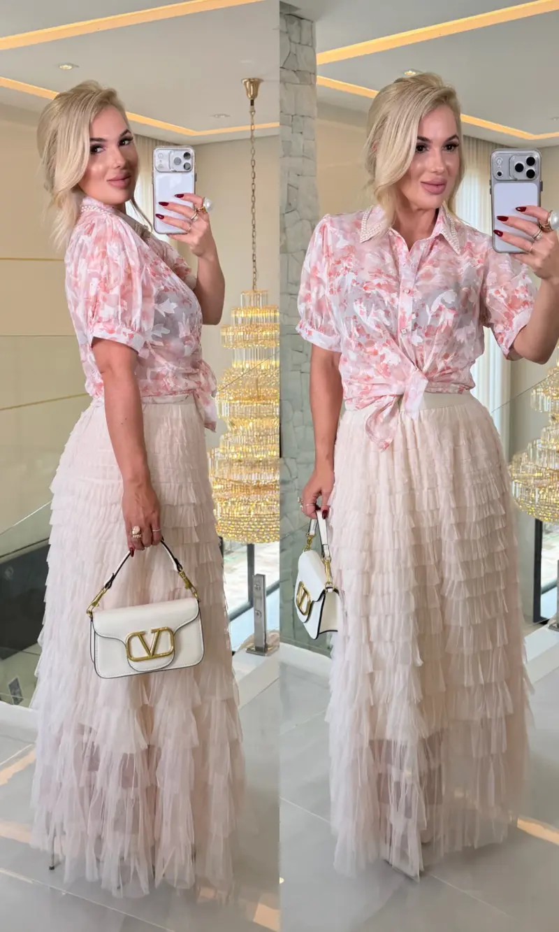 blusa manga curta c/ perola fabricia 3626