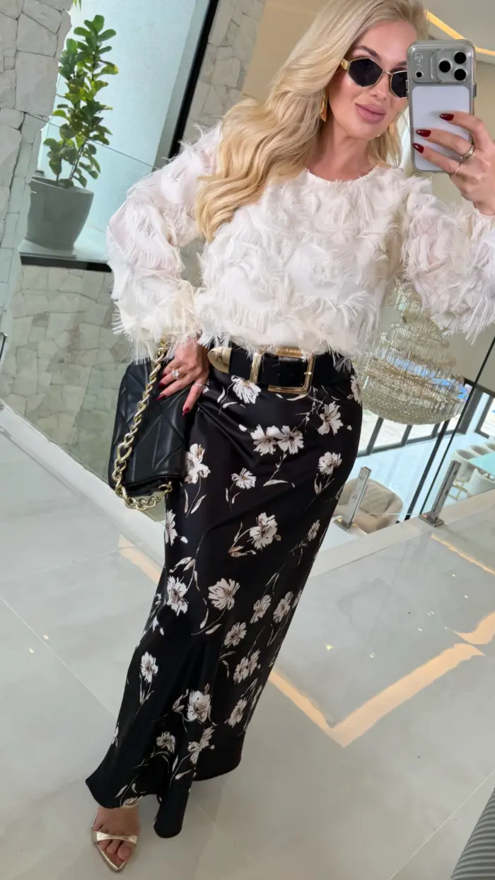 blusa c/ manga patricia franja 3636 blusa c/ manga patricia franja 3636