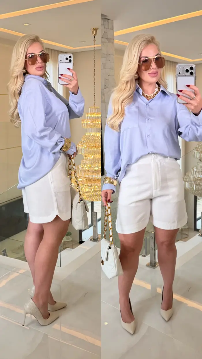 camisa juliana c/ bolso 3615 camisa juliana c/ bolso 3615