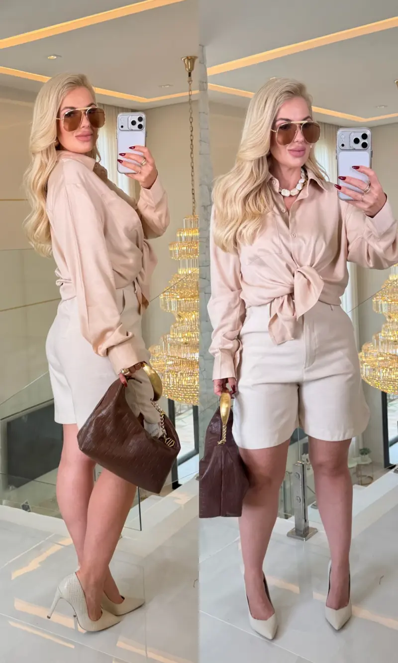 camisa juliana c/ bolso 3615