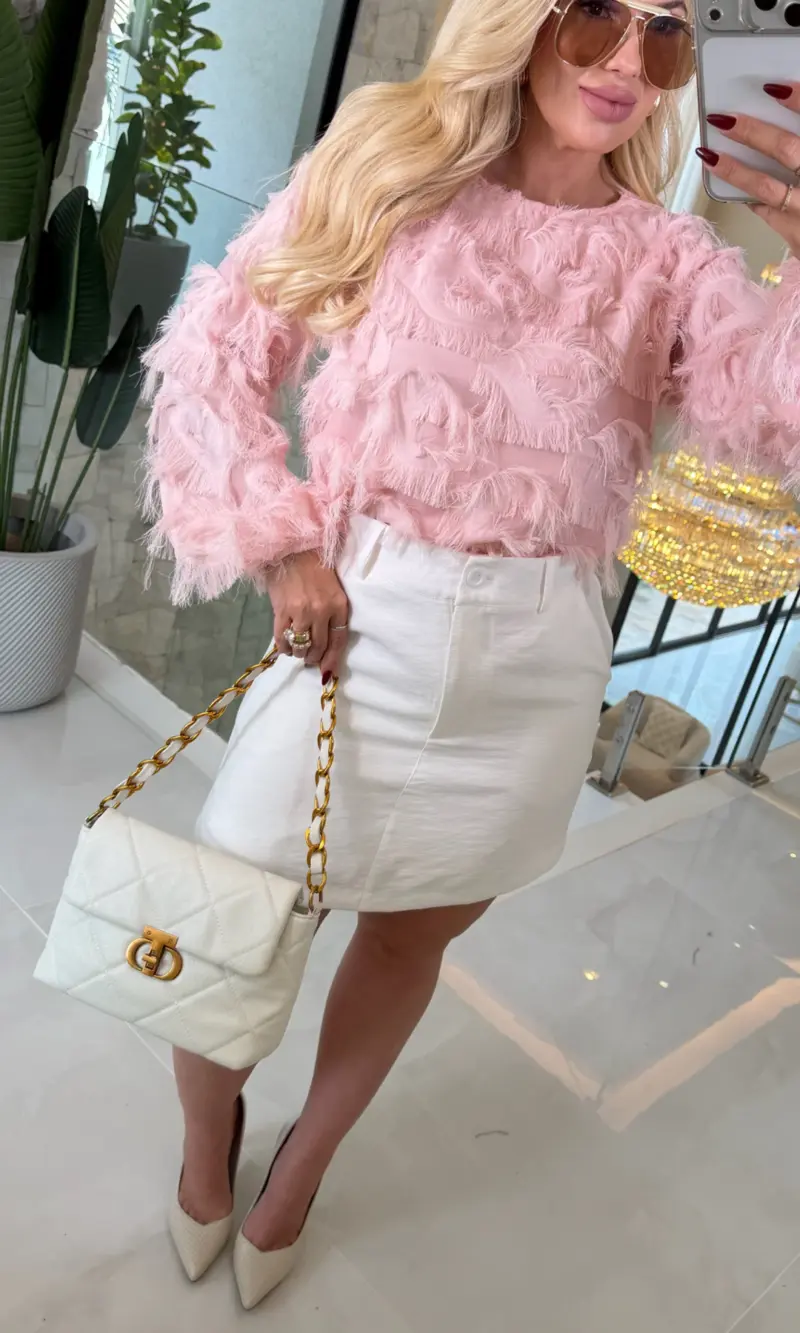 blusa c/ manga patricia franja 3636