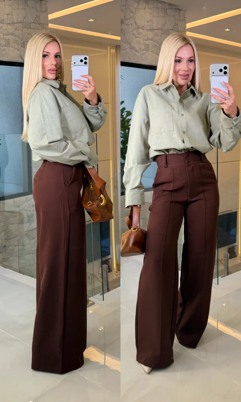 camisa linho c/ bolso odete 1356